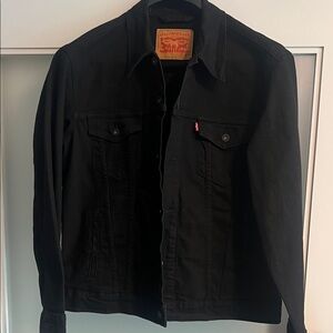 Levi's Men's Black Denim Jacket - Size L